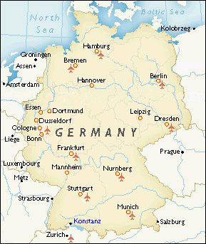 A map of Germany